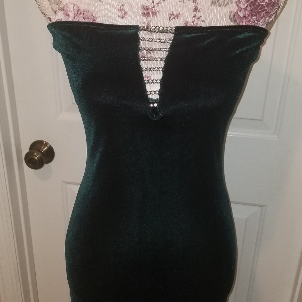 Long Sexy Strapless Dress